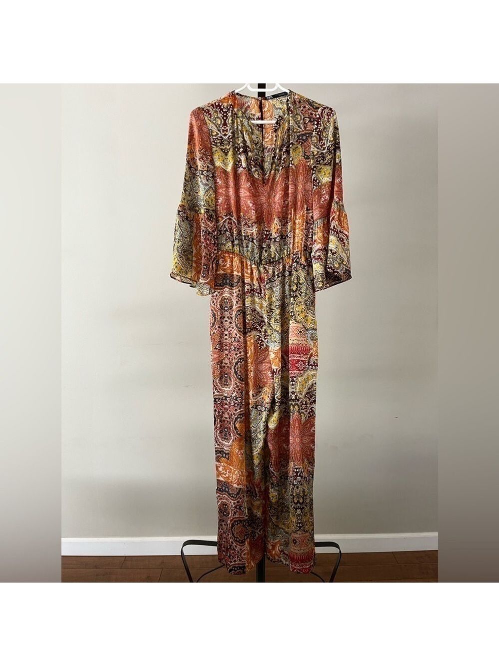 Zara Paisley Print Jumpsuit, size XSmall.
